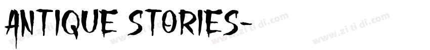 ANTIQUE STORIES字体转换